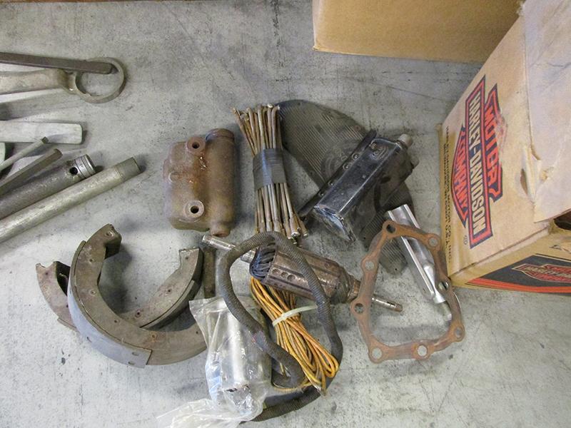 A LARGE SELECTION OF PARTS, ORIGINAL HARLEY DAVIDSON FACTORY TOOLS, VIDEOS,