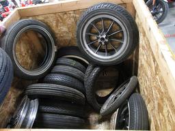 NOS TIRES, SERVI CAR WHEELS, MAG WHEELS, HEADER PIPES