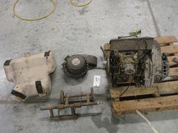 SNOWMOBILE MOTOR, GAS TANK AND RELATED ITEMS