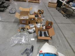 WINDSCREEN, SHOCKS, ENGINE PARTS, FLYWHEELS, CAMS AND MISC