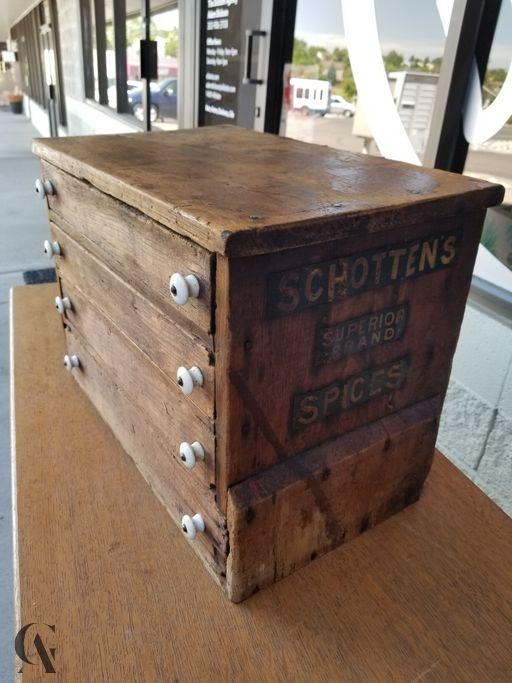 Antique Primitive Spice Rack