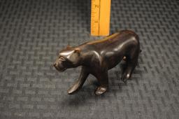 South African Panther Wood Carving