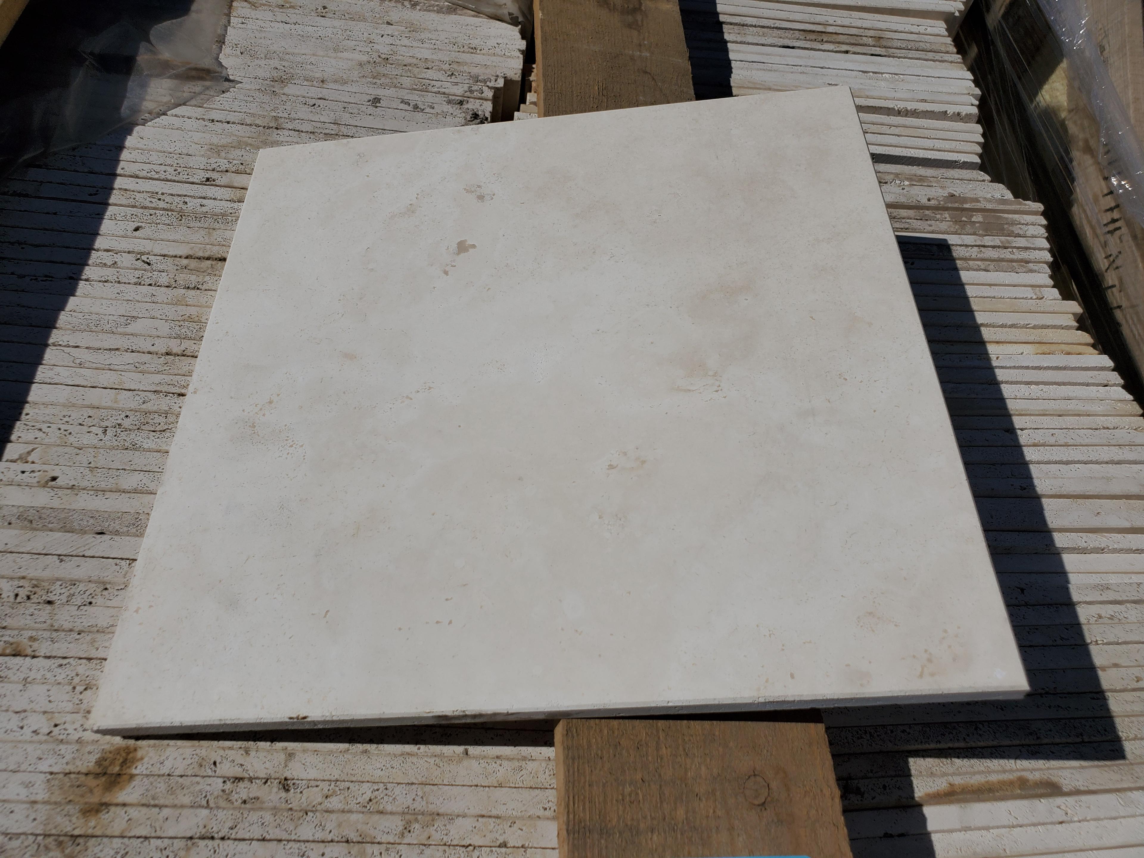 Bianco 12"x12" Marble Limestone Floor Tile