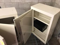 2 Double Door Narcotic Cabinets w 2 Gear Boxes