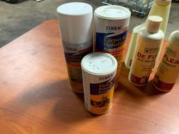 Dog & Cat Grooming Supplies Including Flea & Tick Spray, Shampoo, and Powder