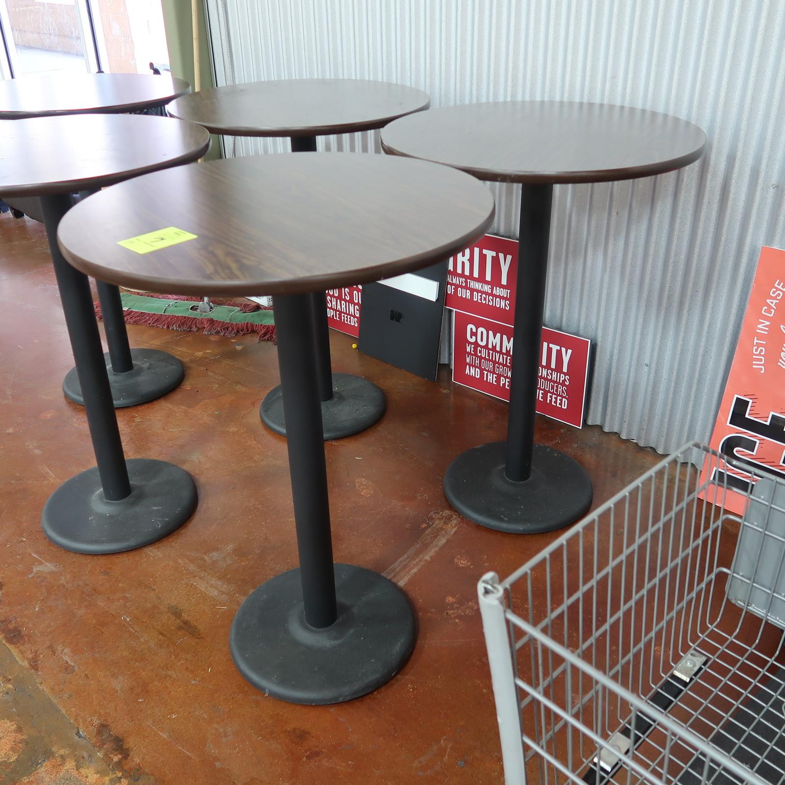 round bar height cafe table