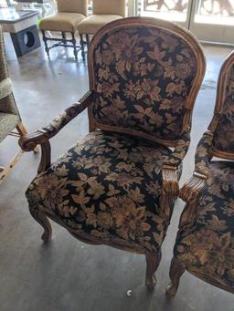 42" Upholstered arm chairs