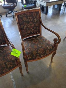 34" Upholstered arm chairs