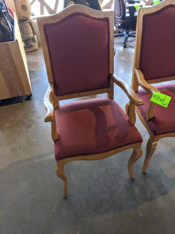 44" Upholstered arm chairs