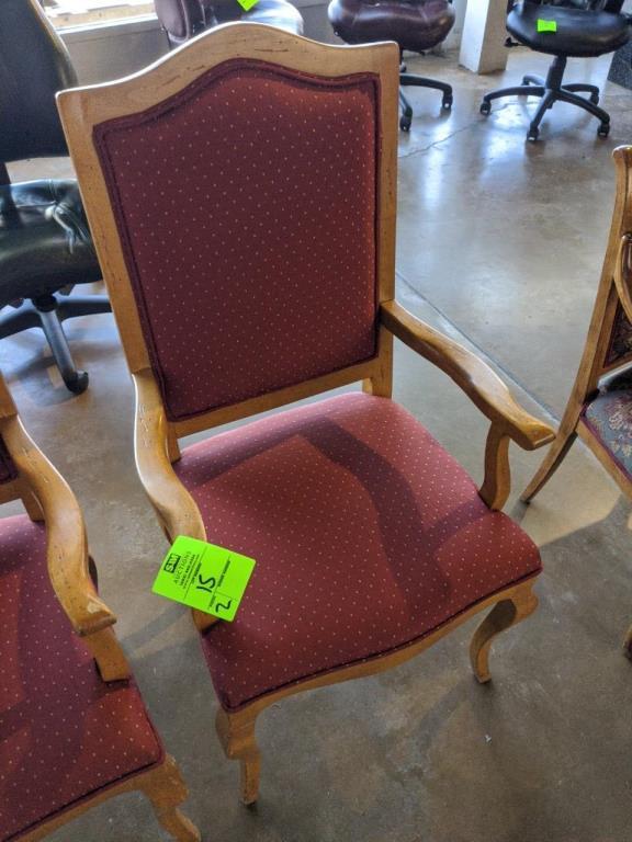 44" Upholstered arm chairs