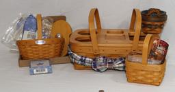 4 LONGABERGER BASKETS INC.1998 THYME W/ LINER