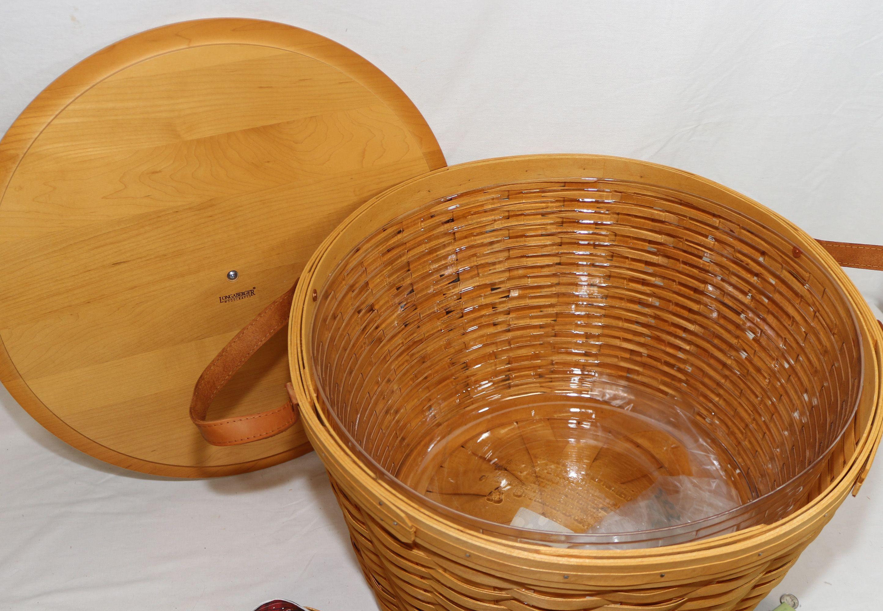 HUGE LONGABERGER POT OF GOLD BASKET W/