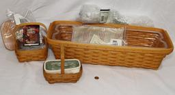 3 LONGABERGER BASKETS INC. WINDOW BOX,