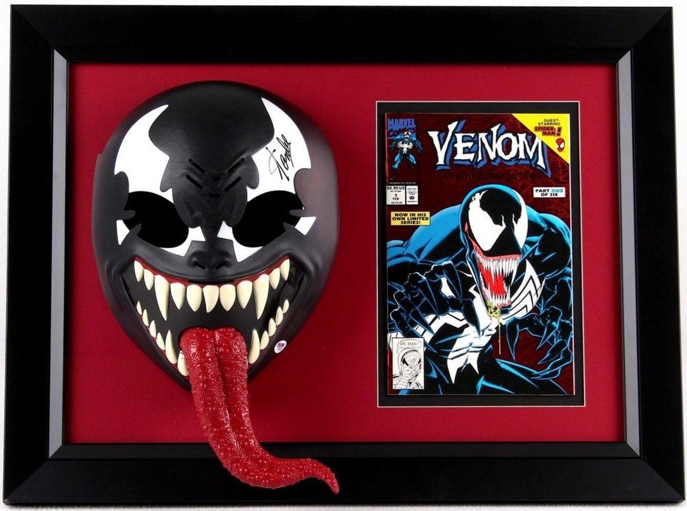 Venom Framed & Signed Mask