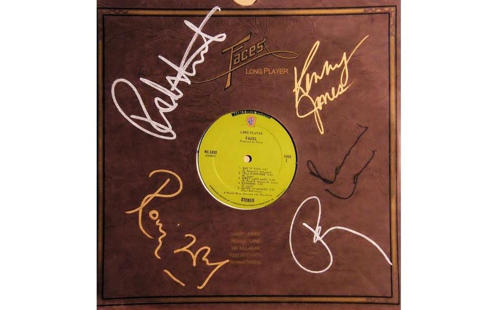 Faces Signed "Long Player" Album