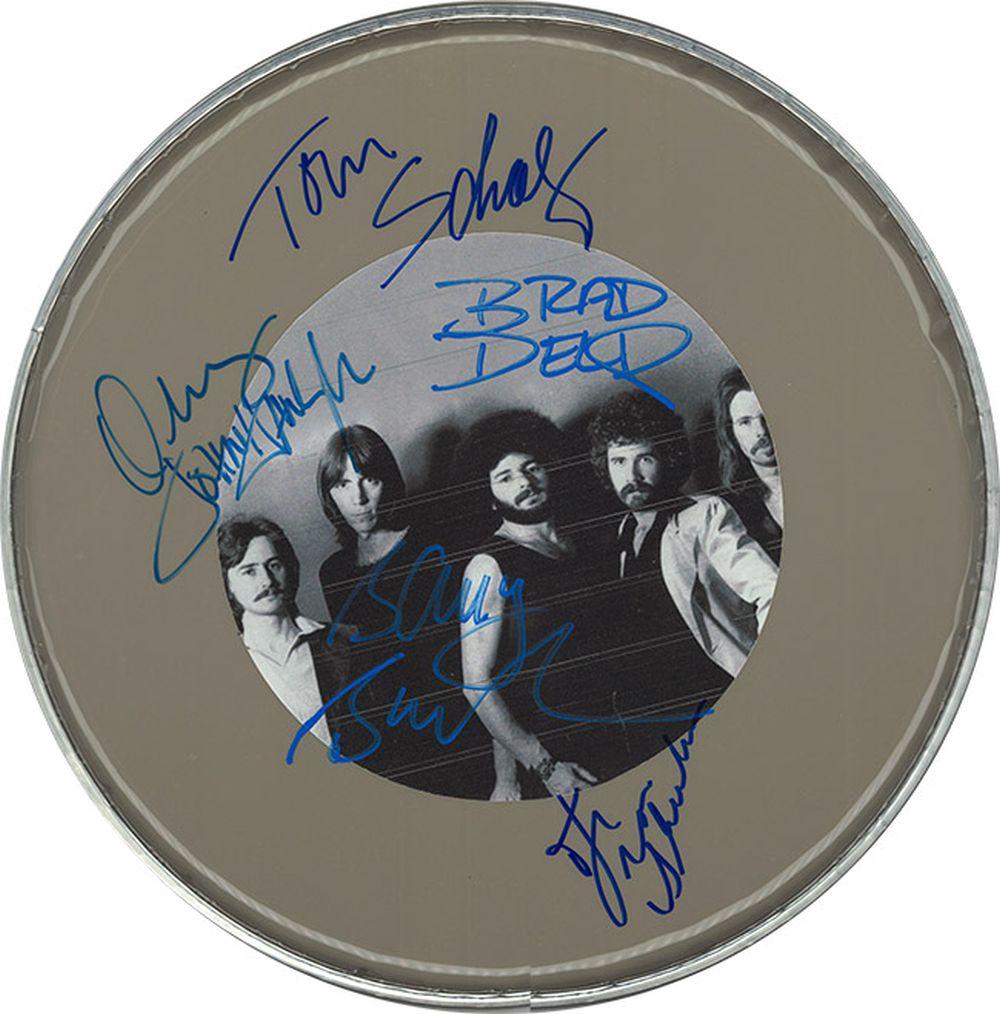 Boston Signed Drum Head