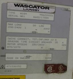 Wascomat W184 Washer