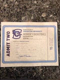 2 Season Tickets to Creighton Womens Basketball