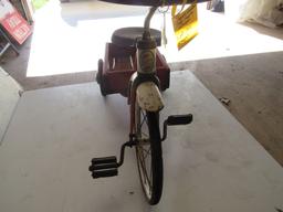 1950'S GARTON DELIVERY WAGON TRI-CYCLE WOOD BOX ARTILLERY WHEELS (GREAT ORIGINAL)