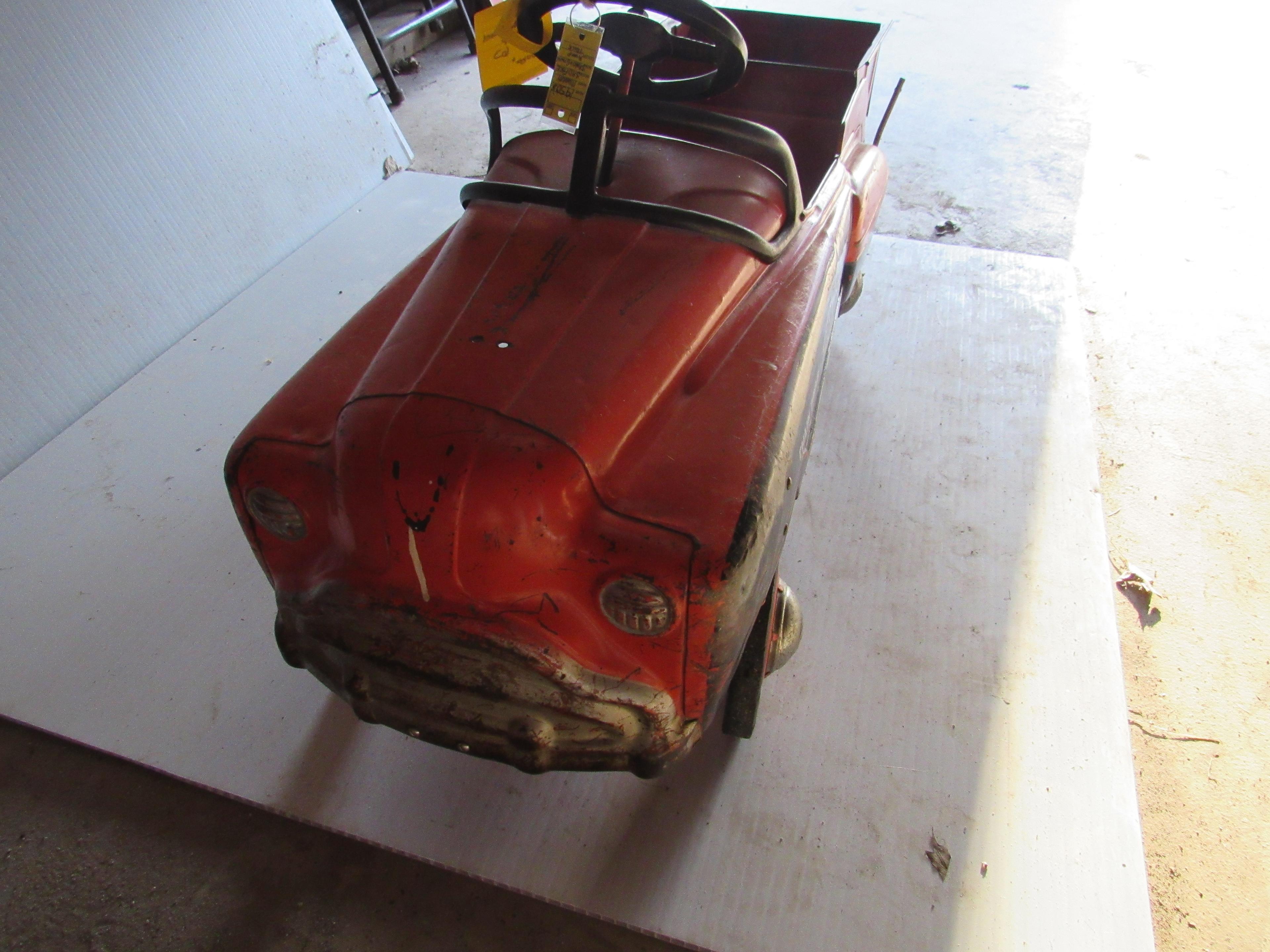 1950's MURRAY, SAD FACE, SAND & GRAVEL DUMP TRUCK, ORIGINAL, NICE