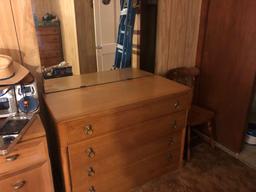 Dresser with mirror