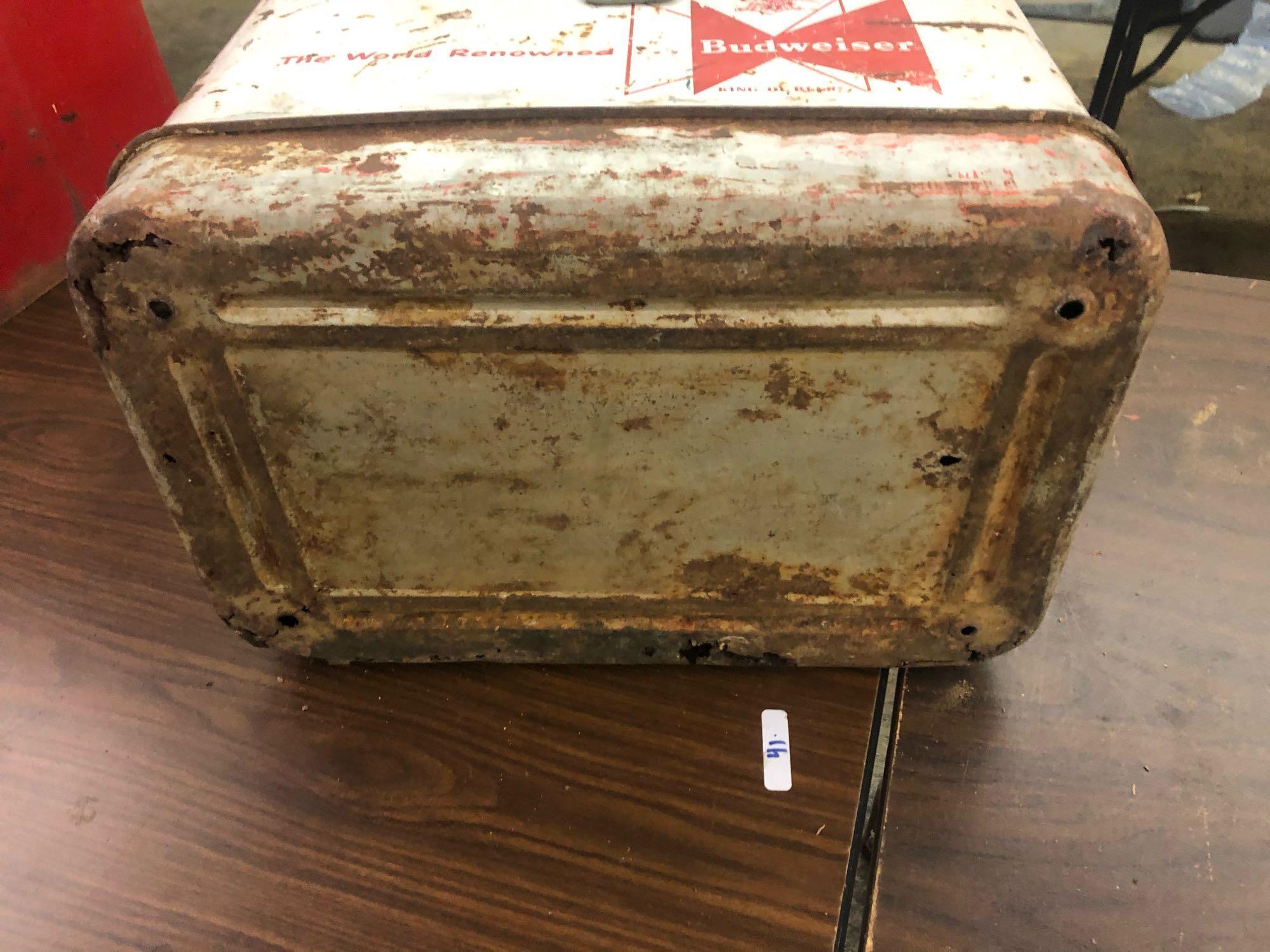 VINTAGE BUDWEISER METAL COOLER