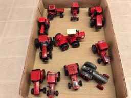 Box a lot of international 1/64 scale diecast tractors
