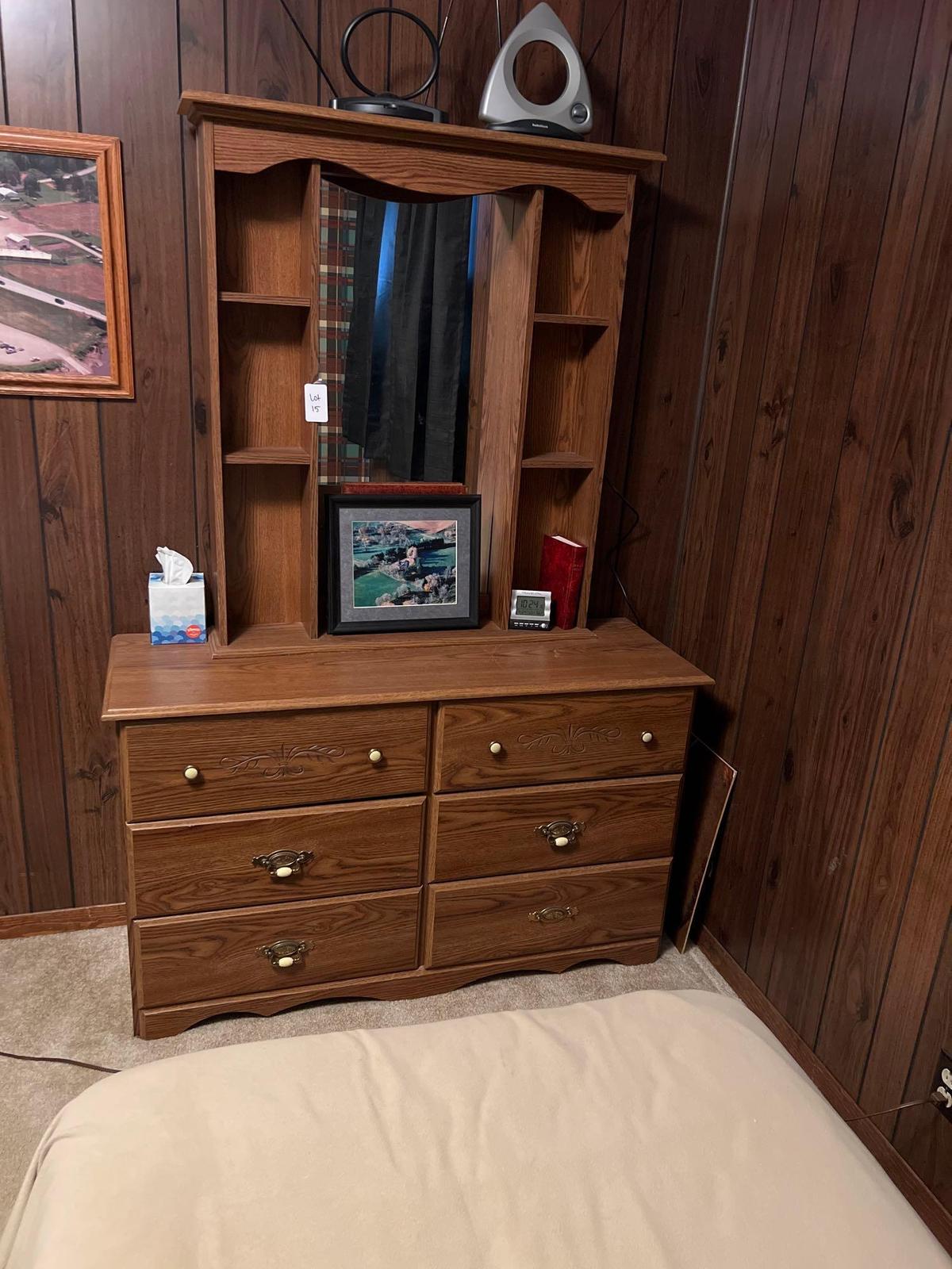 DRESSER WITH MIRROR