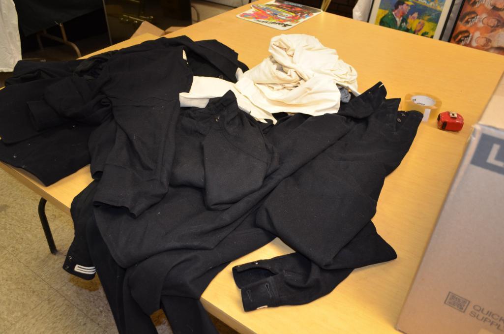 Large quantity of vintage Naval uniforms