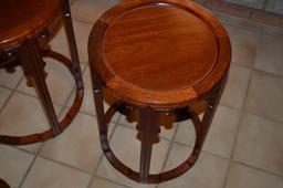 (3) matching plant stands in graduated sizes
