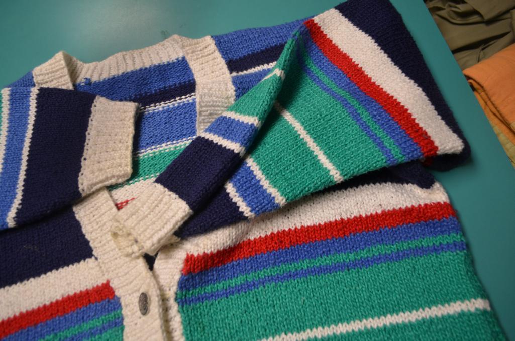 Vintage ladies sweater with various colors