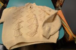 Harrods 100% wool Hand knit Cream colored sweater