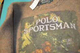 Ralph Laure Polo Country 100% wool Sportsman Sweater