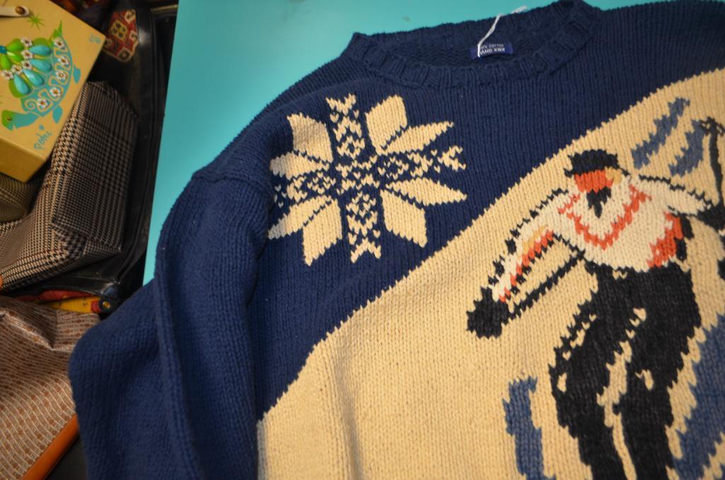 Hand knit 100% cotton Ralph Lauren Ski Sweater