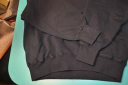 Ralph Lauren half zip with pockets black sweater 93%Cotton/7%Acrylic