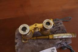 Vintage Brass Opera Glasses