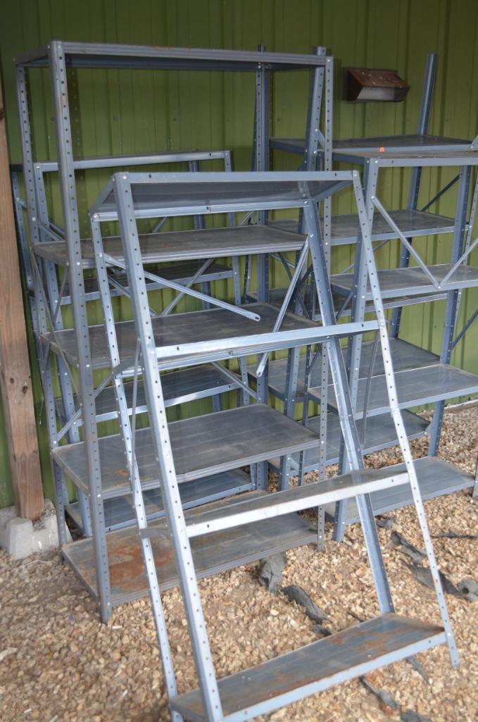 Quantity of Light weight metal racks