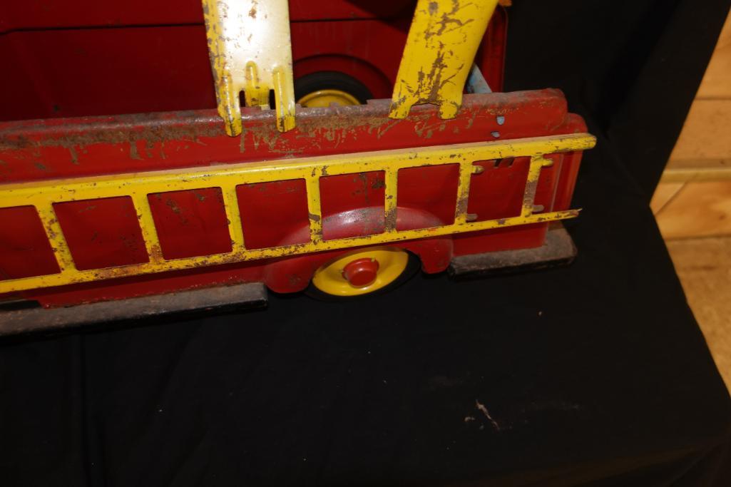 30 in. Long Vintage Ride-On Firetruck