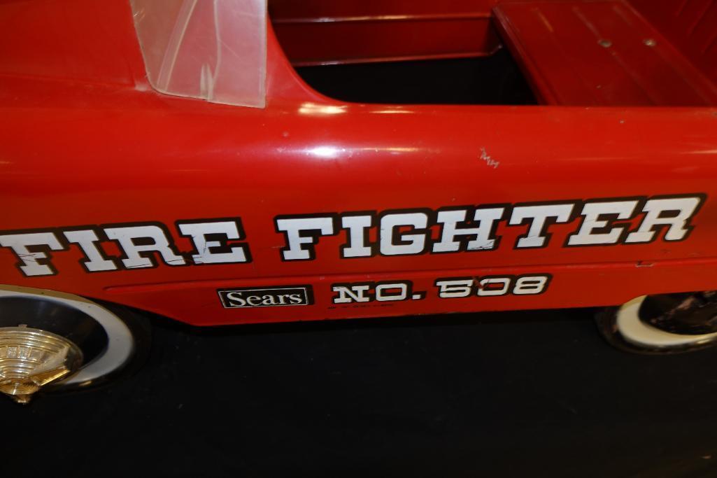 Sears Fire Fighter No.8 Vintage Pedal Car