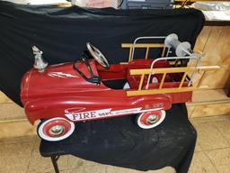 Burns Novelty Company Modern Fire Engine Pedal Car