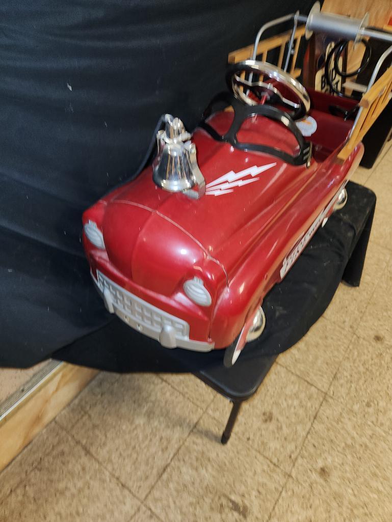 Burns Novelty Company Modern Fire Engine Pedal Car