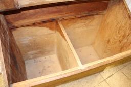 Rustic Divided Wood Produce box