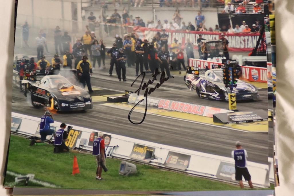 Binder of Autographed NHRA Pictures