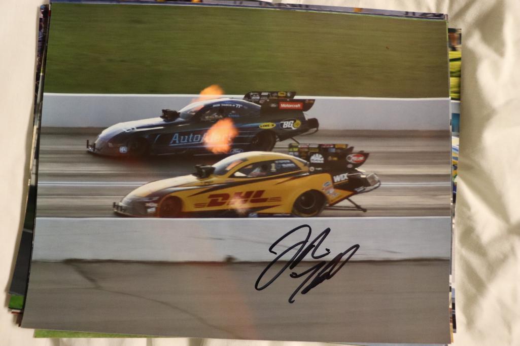 Binder of Autographed NHRA Pictures