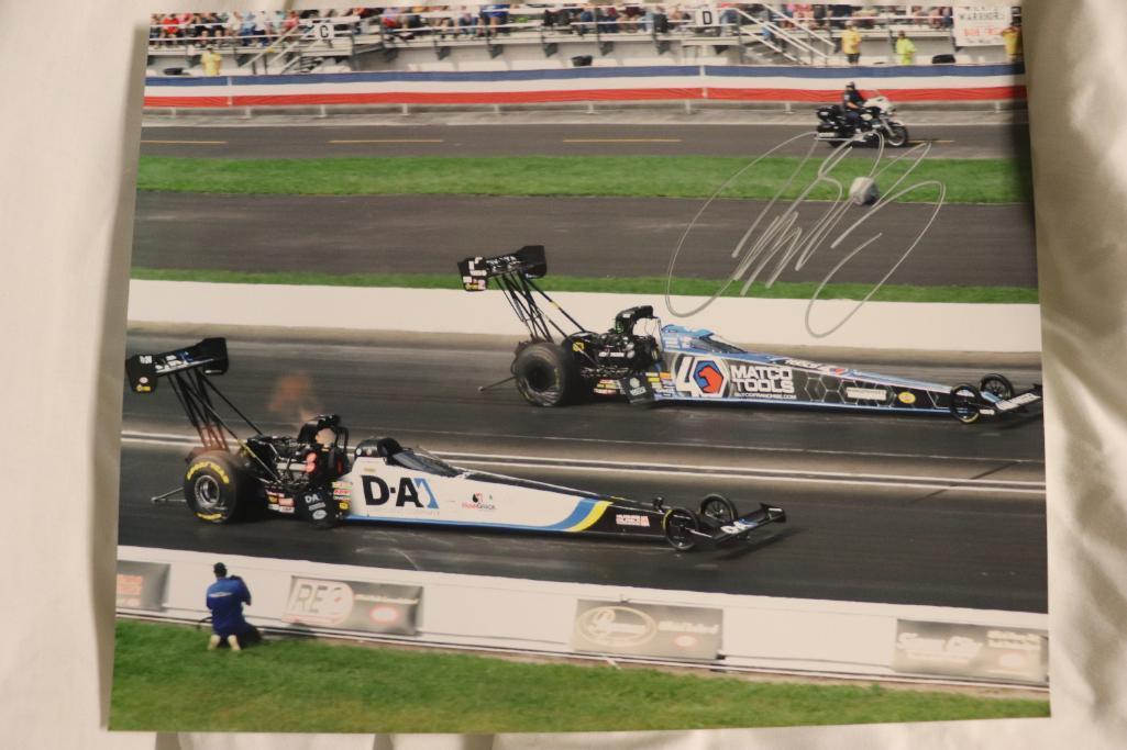 Binder of Autographed NHRA Pictures