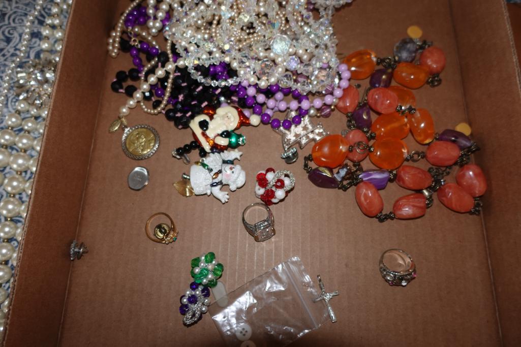 Large Quantity of Necklaces & Costume Jewelry