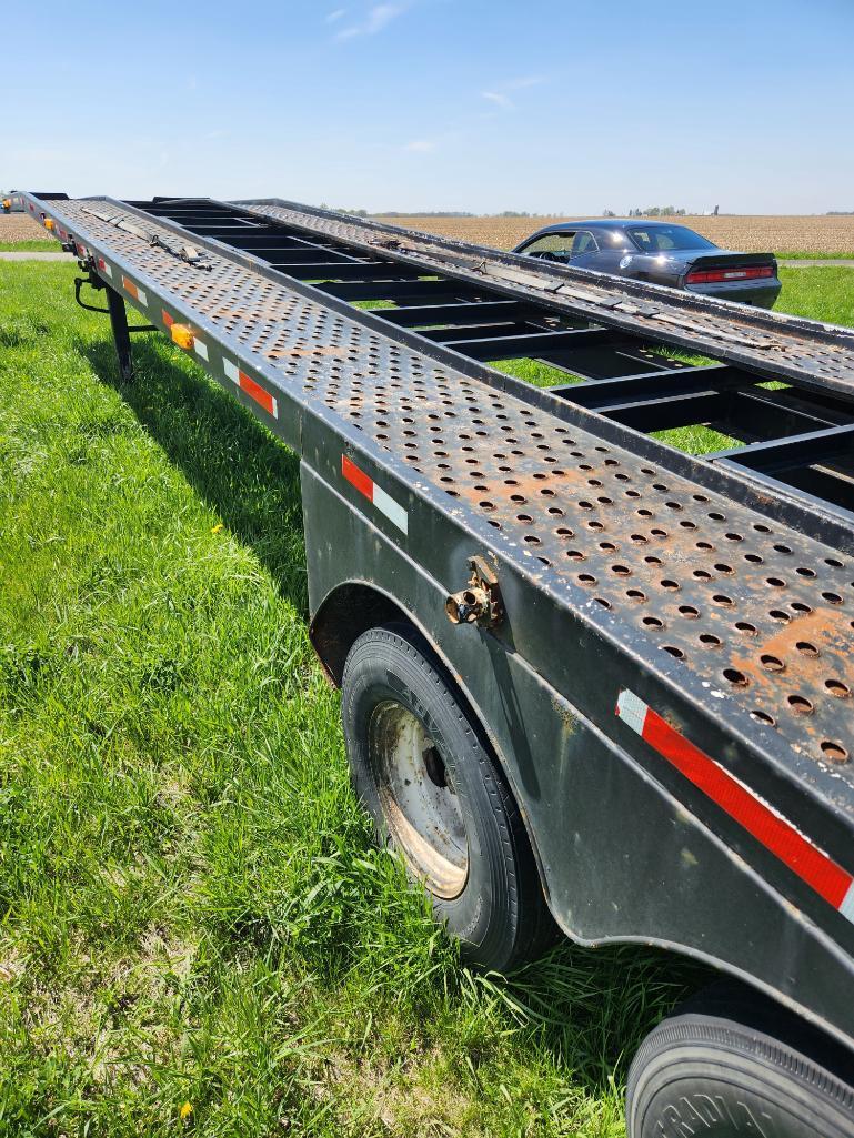 1992 MONROE MOTORS 40 FT. 3-CAR SLANT NOSE TRAILER