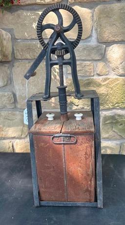 ANTIQUE BUTTER CHURN 28" TALL