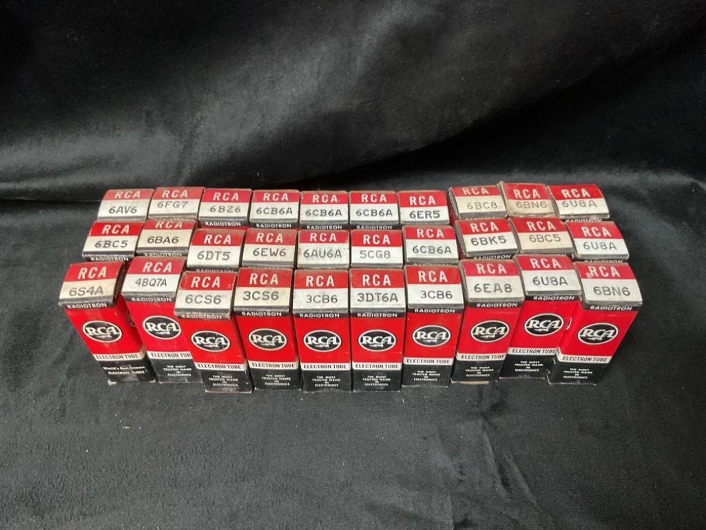 LOT OF 30 RCA RADIO TUBES NOS - VARIOUS NUMBERS