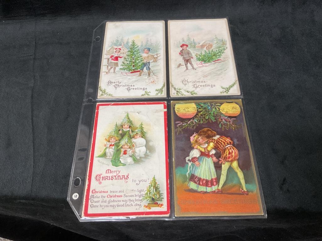 LOT OF VINTAGE CHRISTMAS POSTCARDS